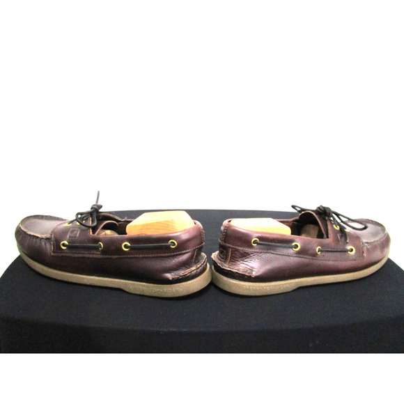 Sperry Top Sider Brown Leather 2 Eye Boat Shoes Men Sz 11.5 M - Picture 6 of 9